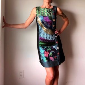 Desigual Multi-media Dress NEW Never Worn